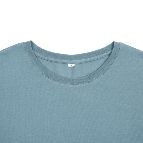 Футболка унисекс оверсайз Crosstown, серо-зеленая, размер S