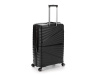 Чемодан TORBER НЕВО, чёрный, полипропилен, 49 х 28 х 76 см, 95 л
