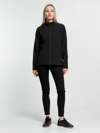 Куртка софтшелл женская Race Women черная, размер XXL