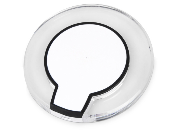 Беспроводная зарядка Pod со светодиодной подсветкой, белый Беспроводная зарядка Pod со светодиодной подсветкой, белый