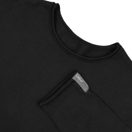 Лонгслив унисекс Siluetti Fuori, черный, размер L/XL