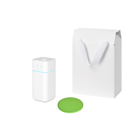 Подарочный набор Клауд НЕО, Аурис (Cloud NEO, Auris), салатовый (увлажнитель воздуха, зарядное устройство)