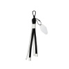 Брелок-обвес Узелок, черный/белый