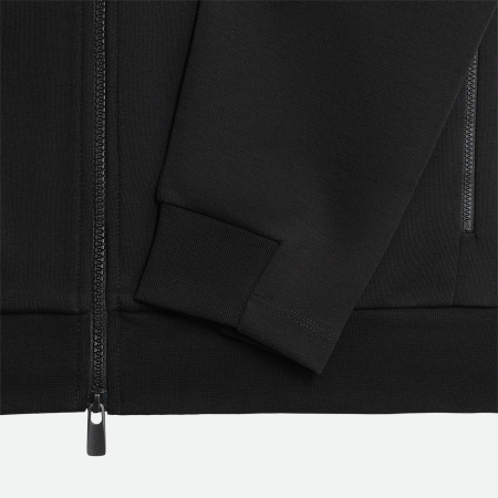 Толстовка на молнии Астин (Astin) черная, размер XXXL