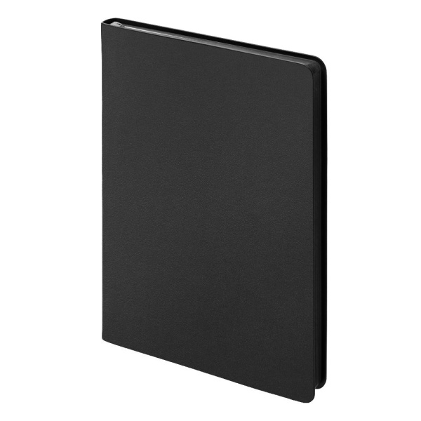Ежедневник Flexy Velours de Soie Color А5, чернo-черный, недатированный, в гибкой обложке