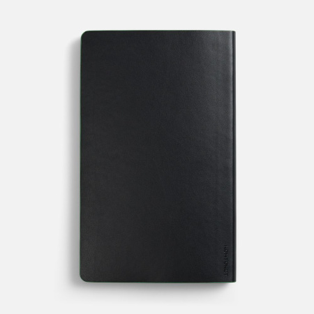 Ежедневник Trait, недатированный, черный с зеленым
