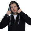 New Gen Толстовка-кенгуру (худи) с капюшоном на молнии 320 г/м² черный 3XL