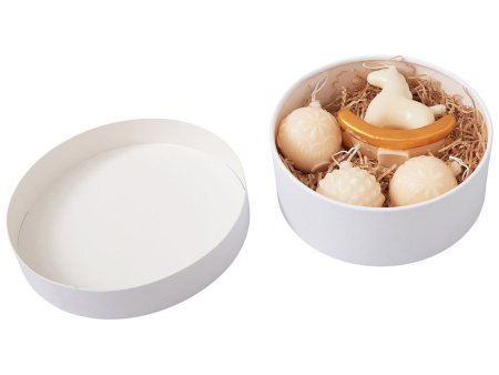 Набор свечей в подарочной коробке Noel, молочный