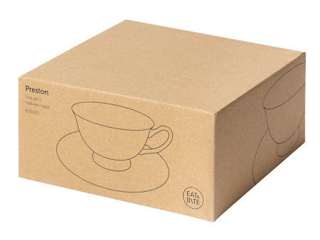 Чайная пара с золотой каймой, 200мл