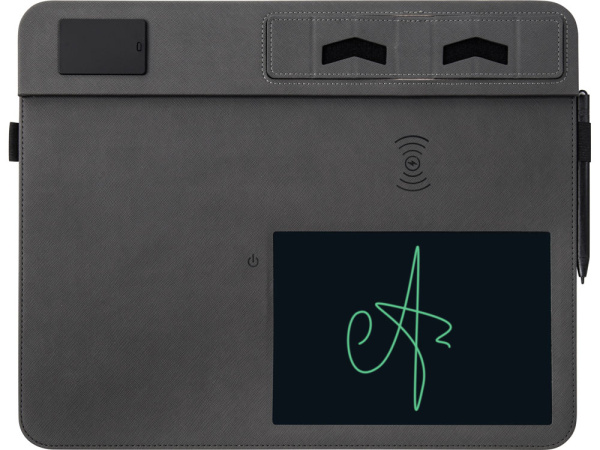 Многофункциональный коврик для мыши Multi Pad с беспроводной зарядкой и LCD экраном, 10 Вт Многофункциональный коврик для мыши Multi Pad с беспроводной зарядкой и LCD экраном, 10 Вт