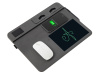 Многофункциональный коврик для мыши Multi Pad с беспроводной зарядкой и LCD экраном, 10 Вт, черный