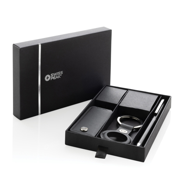 Чехол для ключей с ручкой в комплекте Swiss Peak Tula из переработанного полиуретана RCS