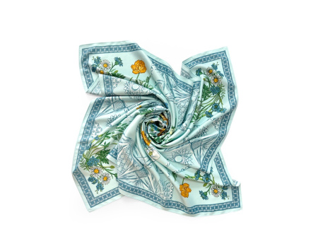 Платок Мелодия хрусталя, голубой