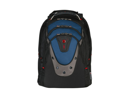 Рюкзак Ibex WENGER 17, черный/синий, полиэстер/ПВХ, 37 x 26 x 47 см, 23 л