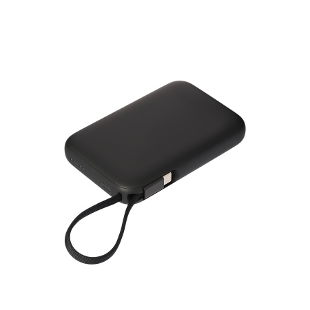 Внешний аккумулятор Комбо (Combo) 4-в-1 10000mAh с функцией беспроводной зарядки 15W, черный