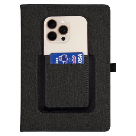 Ежедневник  Smart Wallet Cambric  A5, черный, недатированный, в твердой обложке с поролоном