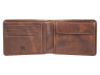 Бумажник Mano Don Luca, натуральная кожа в коньячном цвете, 12,5 х 9,7 см