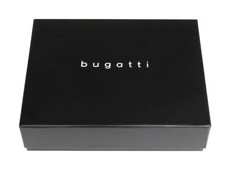Портмоне для кредитных карт BUGATTI ЧЕРНАЯ МАГИЯ | BLACK MAGIC, с защитой данных RFID, черное, натуральная кожа козы, 10х0,5х7 см