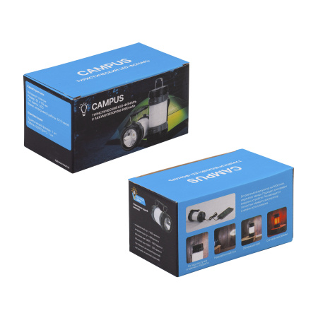 Туристический led-фонарь "Campus" с аккумулятором 4000 mAh Туристический led-фонарь "Campus" с аккумулятором 4000 mAh