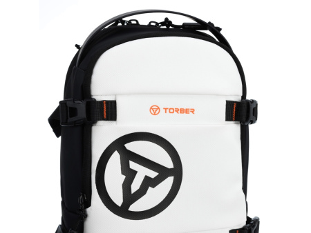 Рюкзак на одно плечо TORBER Xtreme, белый/чёрный, 20 х 8 х 31 см, 5л