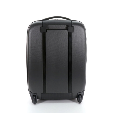 Чемодан складной Rollink Earth 55x40x20 см, 2 колеса, черный/оранжевый