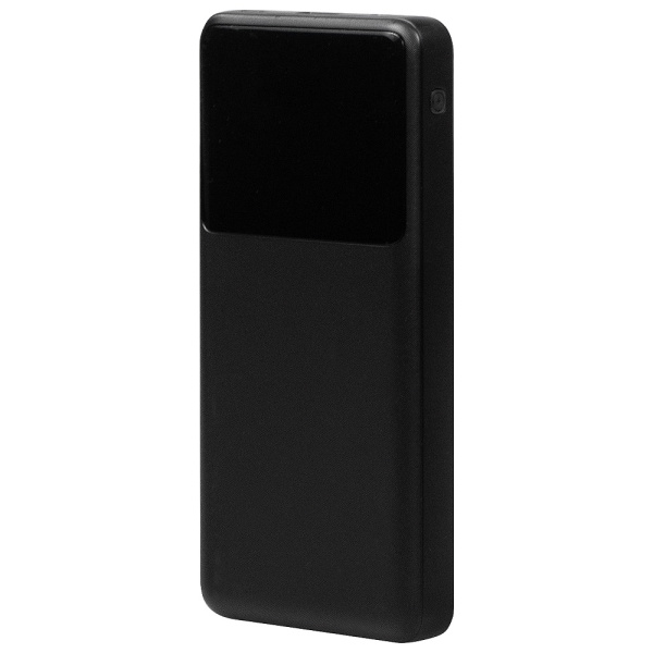 Внешний аккумулятор (powerbank)  «Stream 10»,  10 000 mAH, с двумя зарядными шнурами,  22,5W (Ватт)  super fast charge, Power Delivery (PD) 25.5W (dfnn),  c цифровым дисплеем для контроля заряда, черный