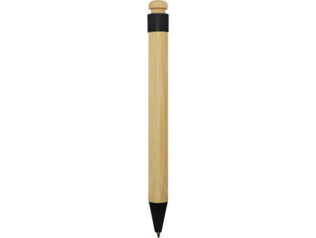 Rattan шариковая ручка из бамбука и переработанной пластмассы - сплошной черный