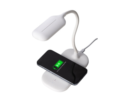 Настольный светильник с беспроводной зарядкой Nimble, 10 Вт (Р) Настольный светильник с беспроводной зарядкой Nimble, 10 Вт (Р)