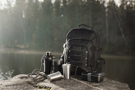 Термокружка VINGA Parks в комплекте с 4 кружками из нержавеющей стали