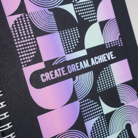 Блокнот на двойной пружине HELIX, 143 х 205 мм, черный, блок в линейку