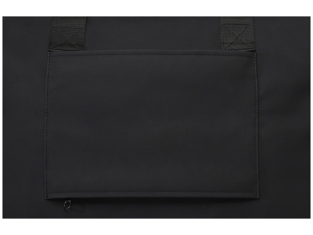 Спортивная сумка для ноутбука с диагональю экрана 15,6 дюйма Turner, изготовленная из переработанных материалов согласно стандарту GRS - сплошной черный