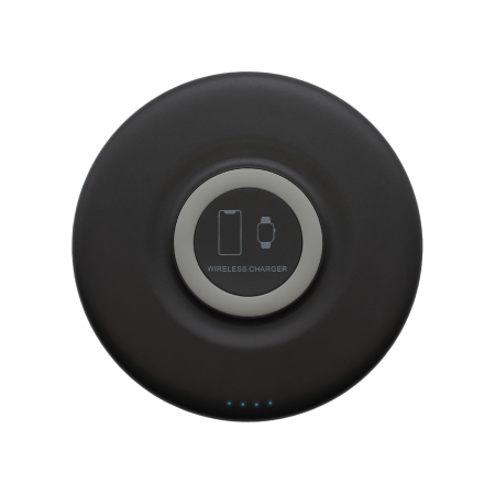 Внешний аккумулятор Tony с беспроводной зарядкой, 5000 мАч (черный)