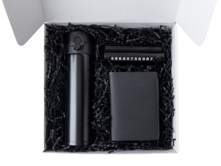 Подарочный набор Premier с термокружкой, парковочной визиткой и обложкой для документов