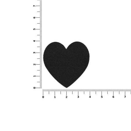 Наклейка тканевая Lunga Cor, M, черная