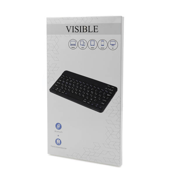 Портативная мини Bluetooth клавиатура Visible, черный