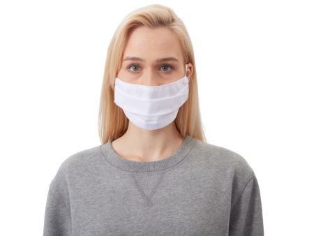 Маска для лица многоразовая для сублимации, размер M-L, белый