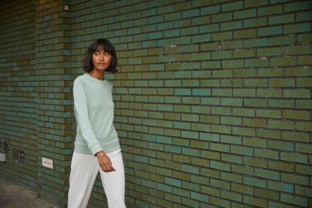 Свитшот женский BNC Inspire (Organic), серо-голубой, размер XS