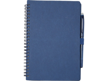 Slate многоразовый набор из блокнота в мягкой обложке и ручки - Темно - синий