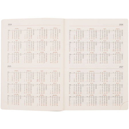 Ежедневник Capital, недатированный, бордовый