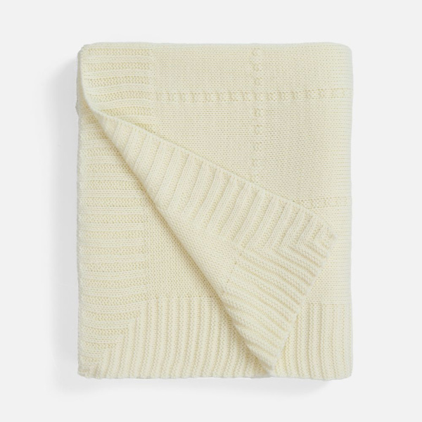 Плед Quadrisma, белый (молочный)