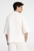 Футболка оверсайз унисекс T9, молочно-белая, размер XS/S