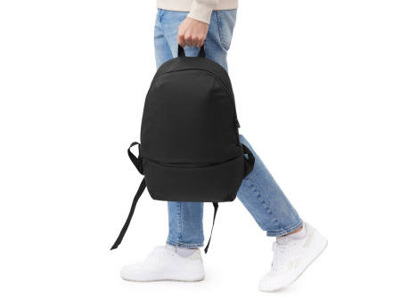 Рюкзак Glam для ноутбука 15'' из мягкой экокожи, черный