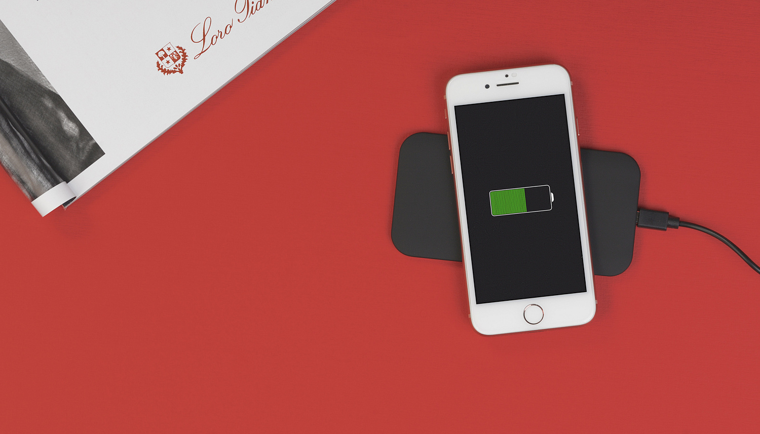 Настольное беспроводное зарядное устройство "Slim SOFTTOUCH" Настольное беспроводное зарядное устройство "Slim SOFTTOUCH"