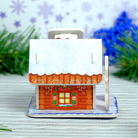 Конструктор фигурки"Дом деда мороза" 3Д   3564567