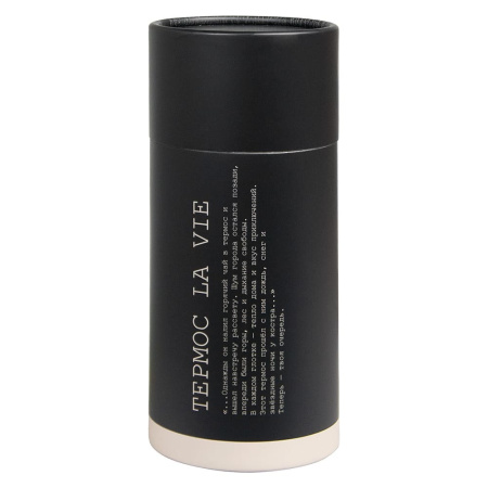 Термос La Vie в подарочной упаковке, чёрный