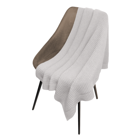 Плед Malta Soft вязаный, 160*90 см, серый