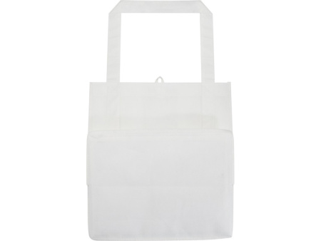 Liberty эко-сумка с прочным днищем объемом 6 л из нетканого материала, переработанного по стандарту GRS - Белый