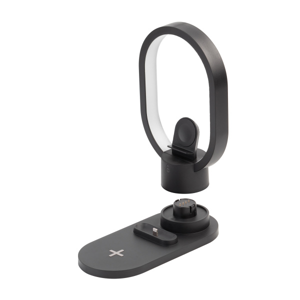 Настольная беспроводная (15W) зарядная станция "Starship" с лампой Настольная беспроводная (15W) зарядная станция "Starship" с лампой