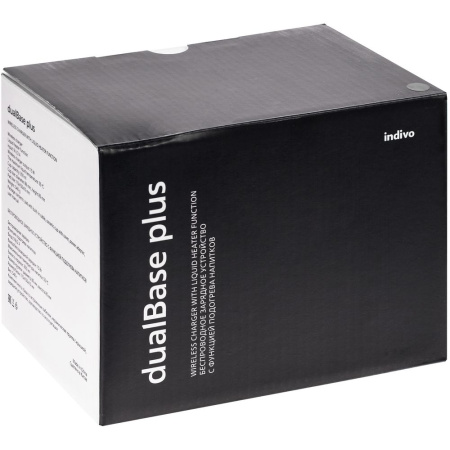 Кружка с подогревом и беспроводной зарядкой dualBase plus, белая Кружка с подогревом и беспроводной зарядкой dualBase plus, белая