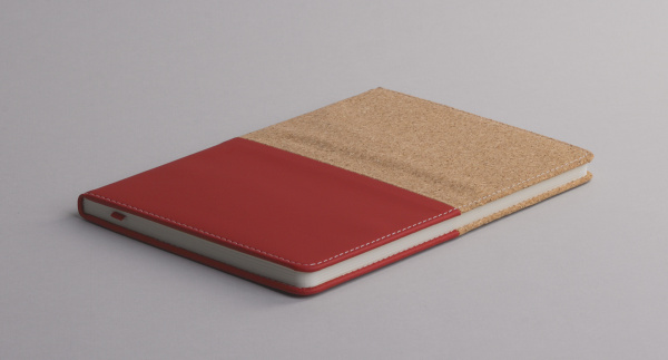 Блокнот "Фьюджи" уценка, формат А5, покрытие soft touch+пробка